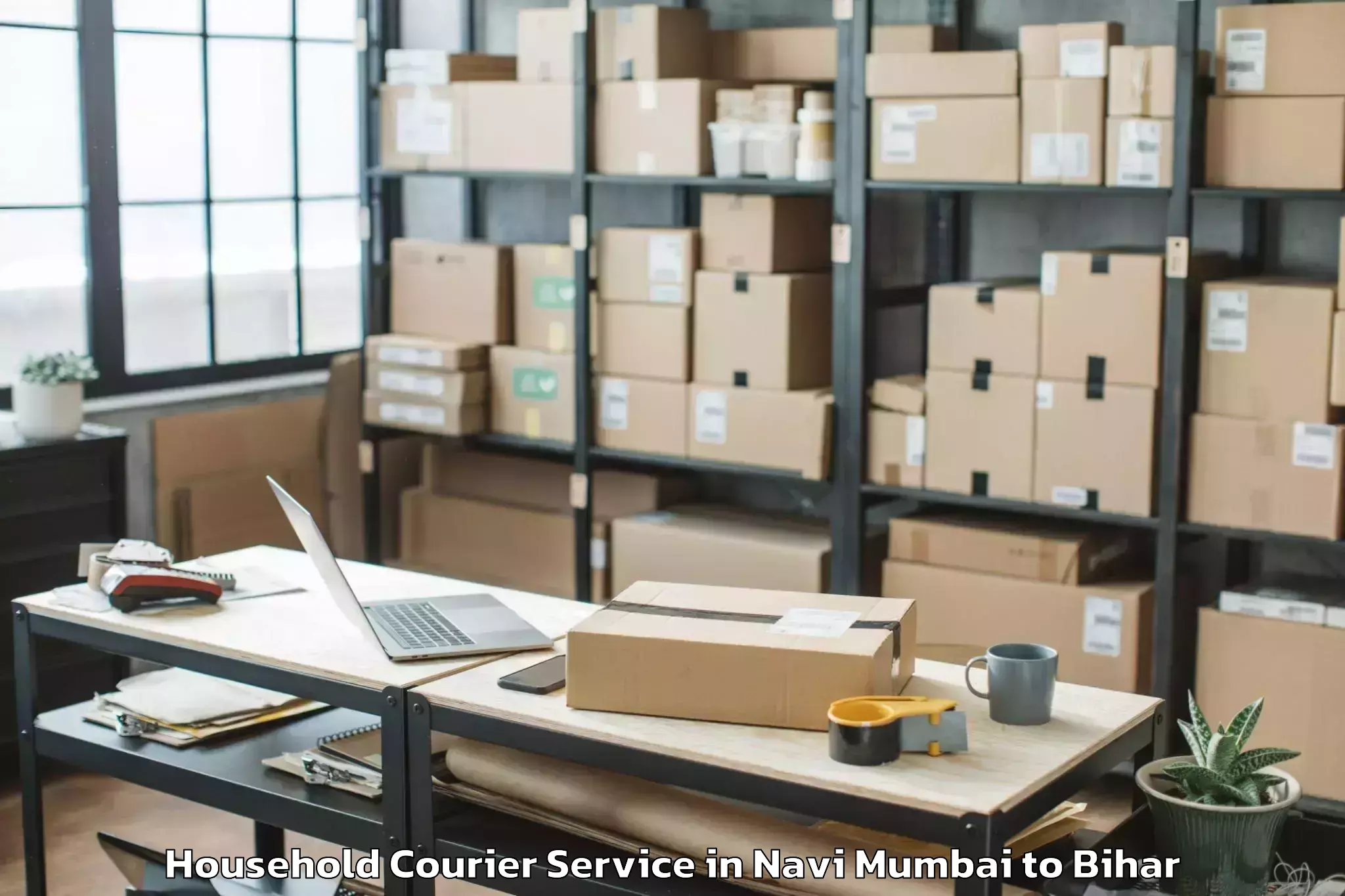 Get Navi Mumbai to Barahiya Household Courier